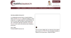 Desktop Screenshot of healthproins.com